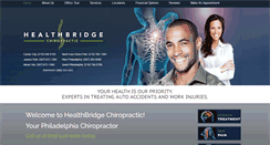 Desktop Screenshot of healthbridgechiro.com